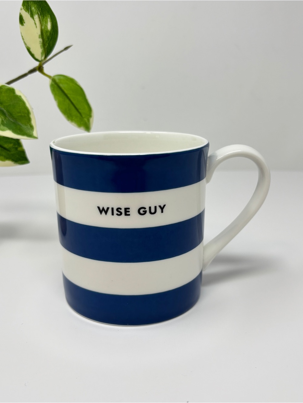 KATE SPADE X LENOX "Wise Guy" Striped Mug
